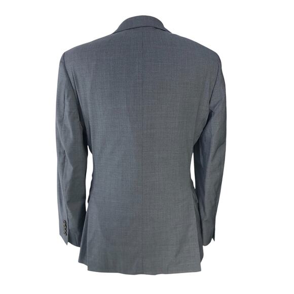 Ralph Lauren Mens Size 38R Suit 2 Piece Drop 6 Micro Check Gray Stretch 2 Button - Picture 10 of 16